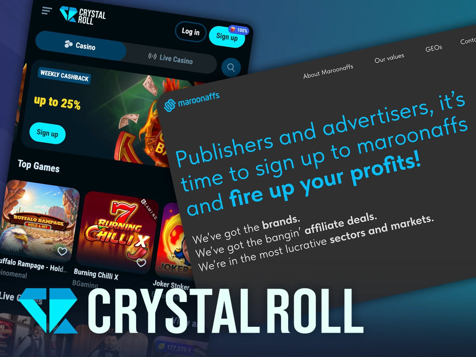 Leer hoe het affiliate programma van CrystalRoll werkt en begin vandaag nog.