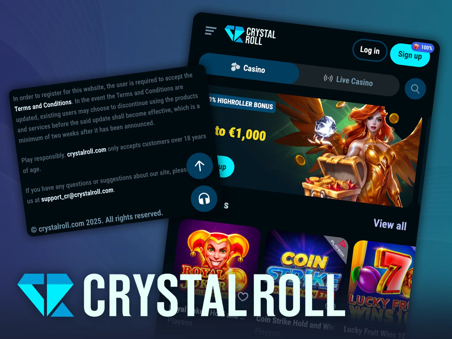 Ontdek of CrystalRoll legaal is in Nederland en speel zonder zorgen.