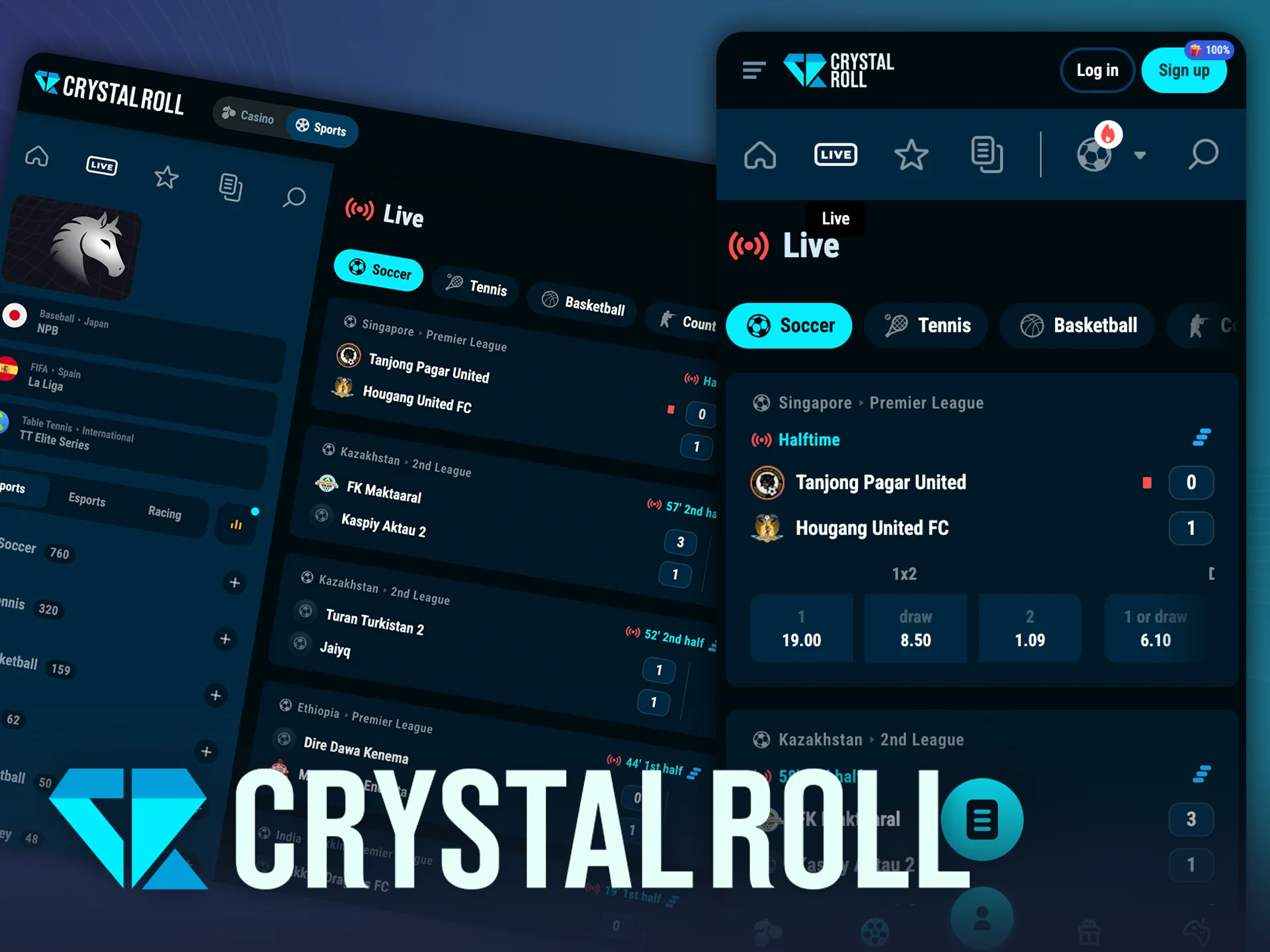 Beleef live wedden en ervaar de actie bij CrystalRoll.