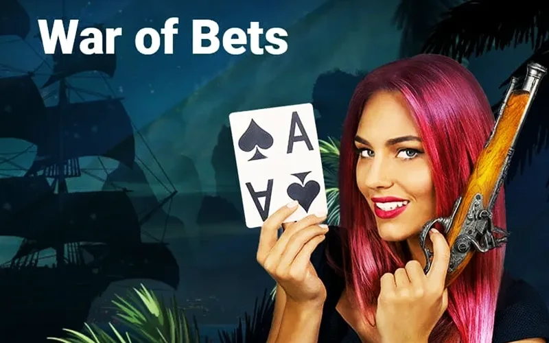 Neem deel aan War of Bets Live Casino bij CrystalRoll.